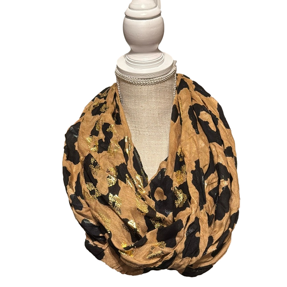 Charming Charlie Animal Print Infinity Scarf